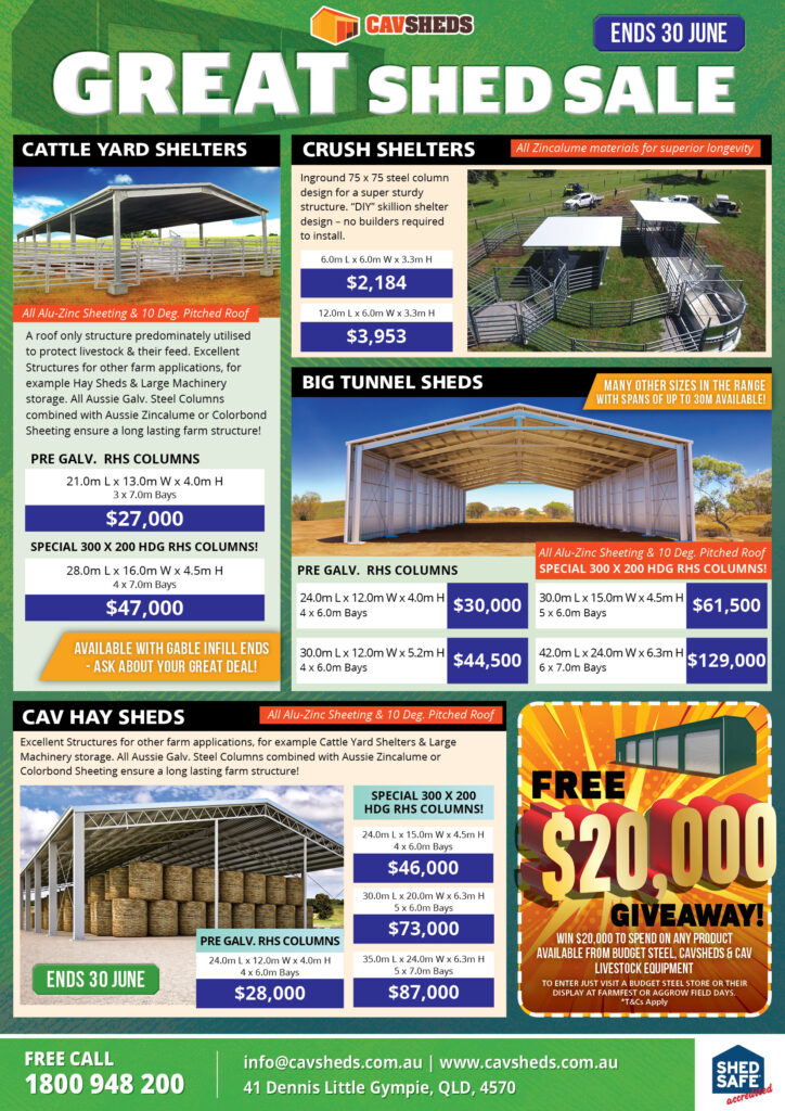 CavSheds_June2026_GREAT SHED SALE_WEB2